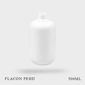 FLACON BLANC EN PEHD 500ML
