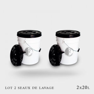 LOT DE 2 SEAUX DE LAVAGE 20 LITRES