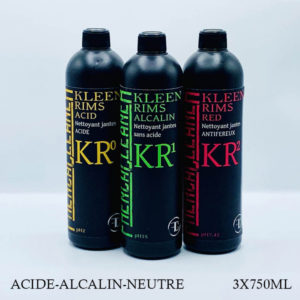 LOT DE 3 NETTOYANTS JANTES KR0 KR1 KR2