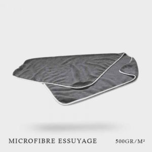 MICROFIBRE ESSUYAGE LUXUS GRISE 60X90CM
