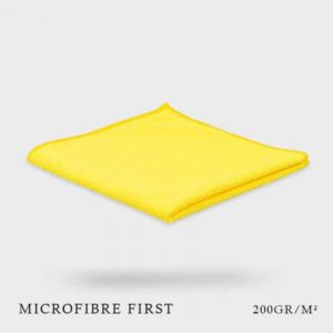 MICROFIBRE TRICOT FIRST JAUNE 38X38CM
